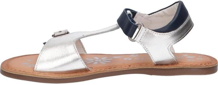 Kickers Mädchen Diazz Sandale 28 EU Marinesilber, 28 EU Marinesilber