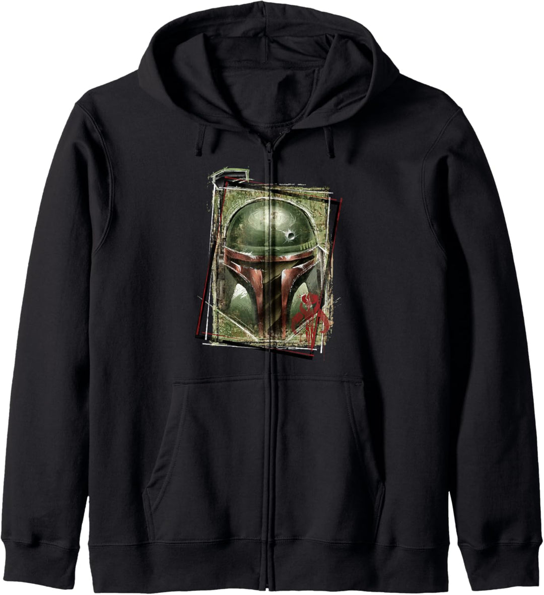 Star Wars Boba Fett Sketchy Box Up Kapuzenjacke