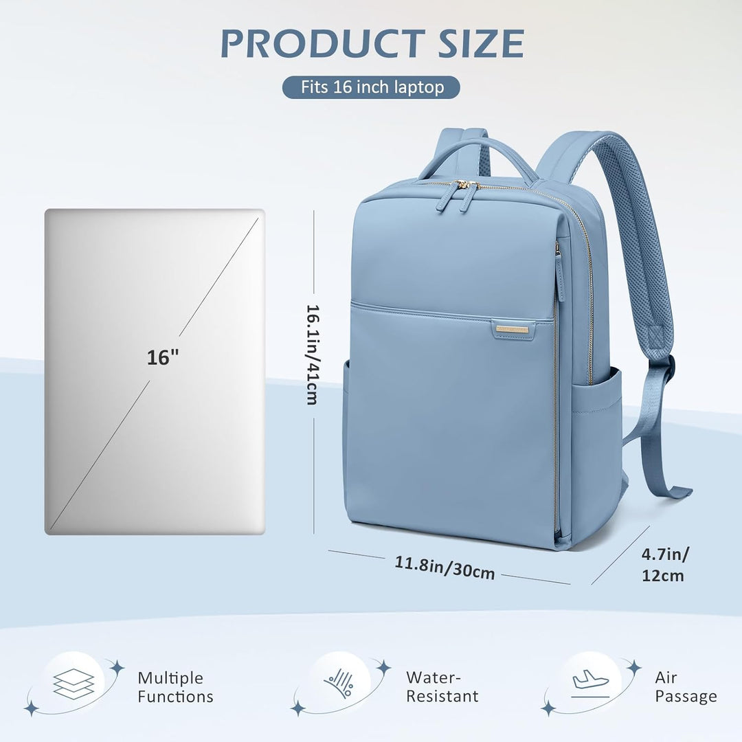 Laptop-Rucksack für Damen, Arbeit, Business, Reisen, Computer-Rucksäcke mit Laptopfach, wasserdicht,