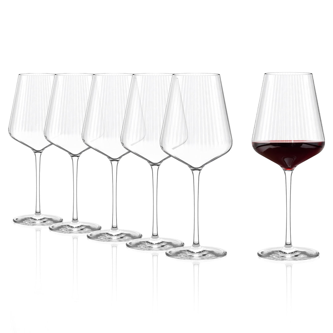 Stölzle Lausitz Bordeaux Gläser Symphony/Rotweinglas Bordeaux 6er Set/Hochwertige Rotweingläser gros