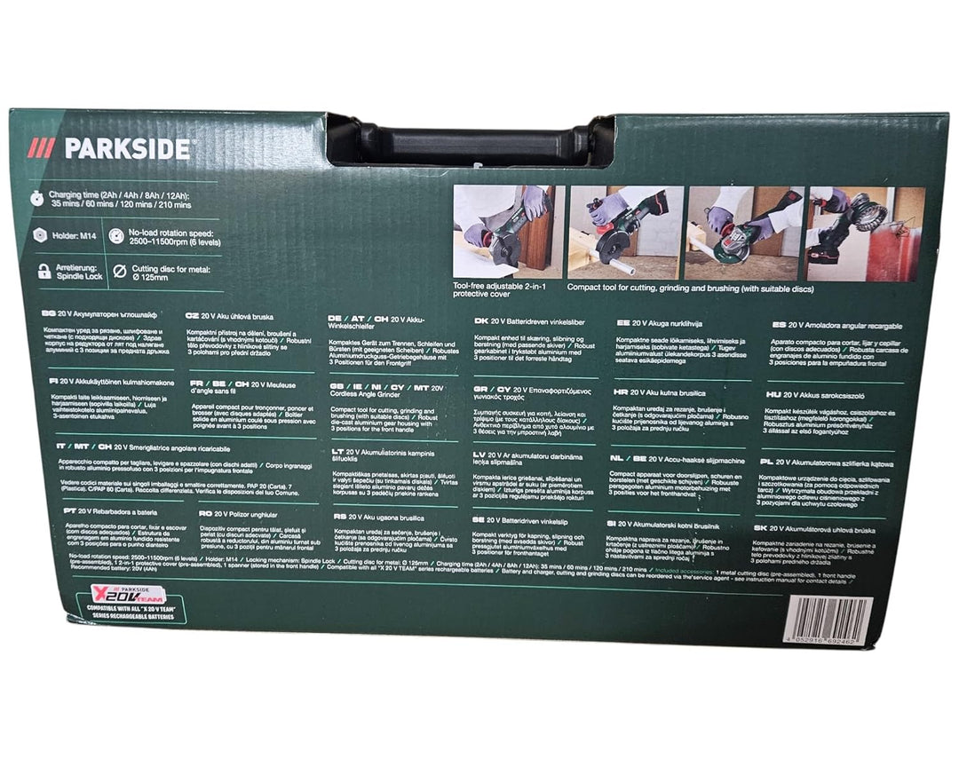Akku Winkelschleifer PWSA B3 X20V (mit Akku und Ladegerät, im Transportkoffer)
