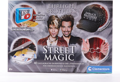 Clementoni 59299 Ehrlich Brothers Street Magic, Zauberkasten für Kinder ab 8 Jahren, magisches Equip