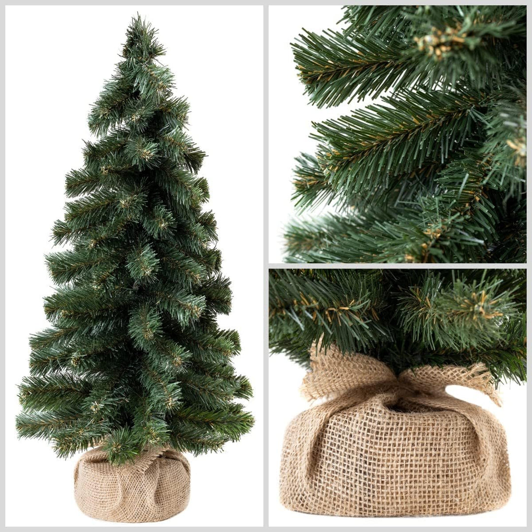 Creative Home Kleiner Weihnachtsbaum Tannenbaum Künstlich | 50 cm | Künstlicher Weihnachtsbaum Deko