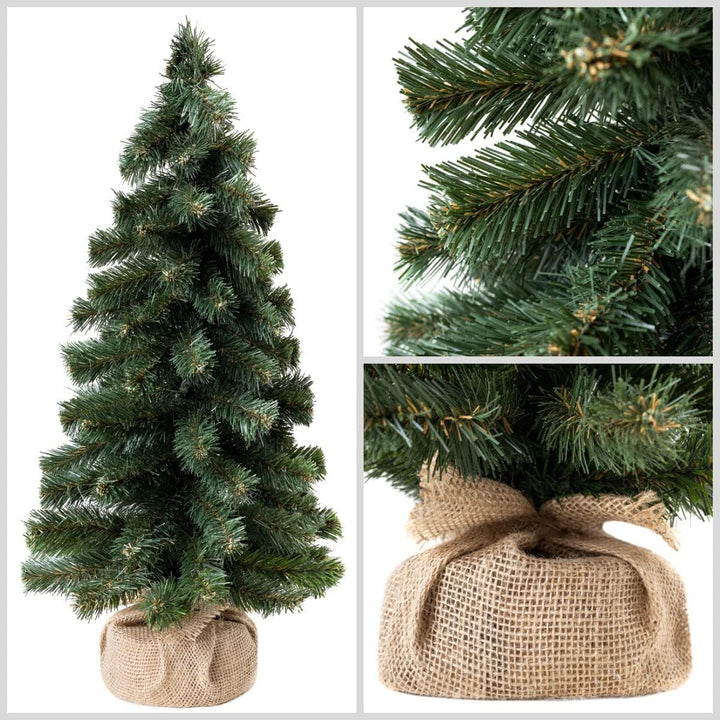Creative Home Kleiner Weihnachtsbaum Tannenbaum Künstlich | 50 cm | Künstlicher Weihnachtsbaum Deko