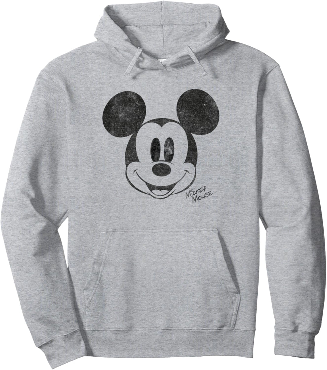 Disney Mickey Mouse Simple Mickey Face Pullover Hoodie