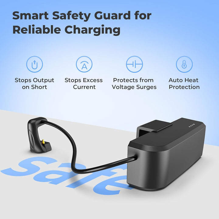 Premium Wearable Battery Pack Compatible with Ray-Ban Meta Smart Glasses, 16g Ultra-Lightweight Char