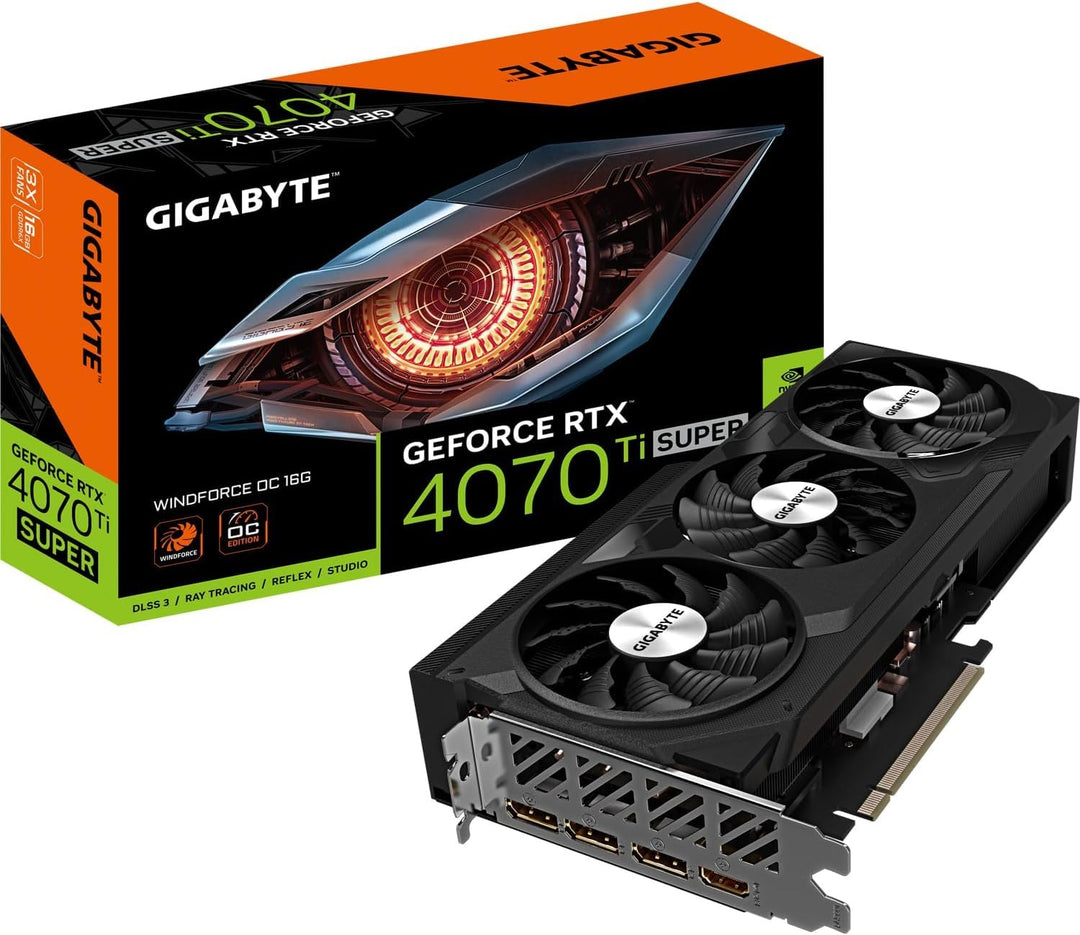Gigabyte GeForce RTX 4070 Ti SUPER WINDFORCE OC 16G NVIDIA 16 Go GDDR6X, Windforce