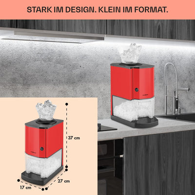 oneConcept Icebreaker - Ice Crusher, Eiscrusher, Eiszerkleinerer, 15 kg/h, 3,5 Liter (etwa 1,75 kg)
