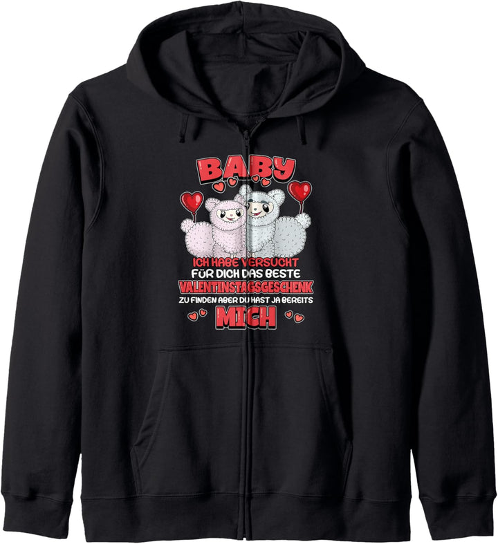 Lama Partner Paare Verliebt Valentinstag Spruch Kapuzenjacke