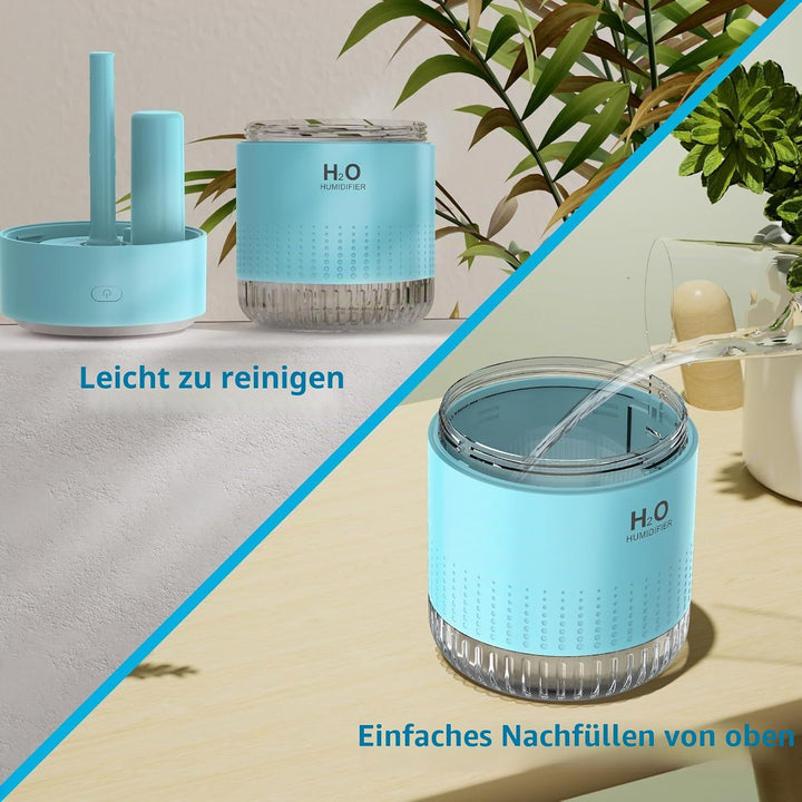 SZO Luftbefeuchter Mini-Luftbefeuchter Luftbefeuchter Für Den Innenbereich Mit Led-Licht, Auto-Off-F