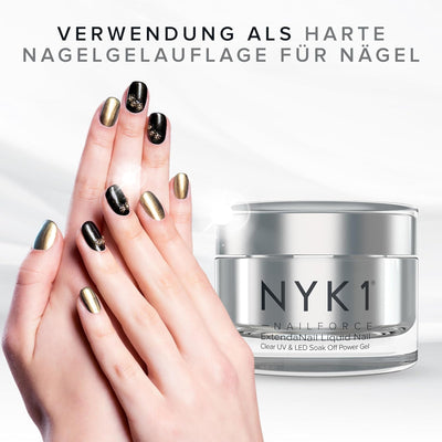 Klar Nagelgel UV Aufbaugel Für Gelnägel (15ml) NAILFORCE Stärkung Gel Für Gelnägel Builder Gel In A