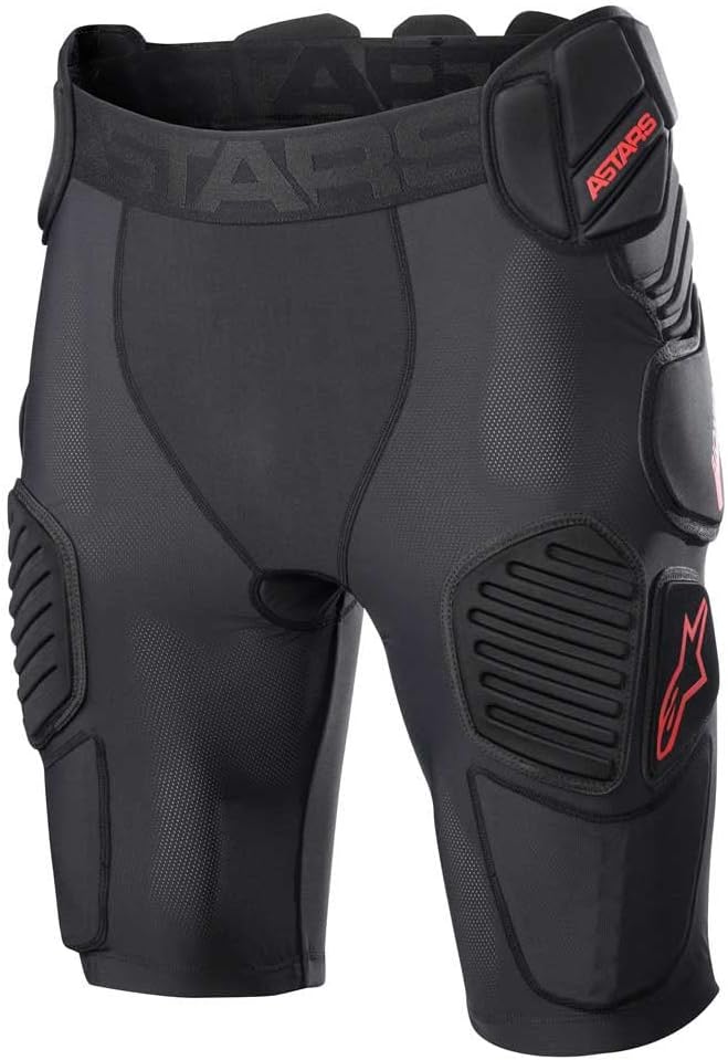 Alpinestars Bionic Pro Protektorenshorts (Black/Red,XL) Einheitsgrösse Schwarz / Rot, Einheitsgrösse