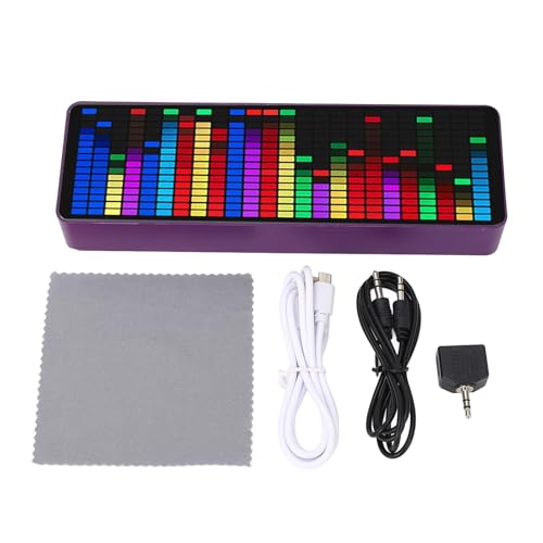 Audioanzeige mit Rhythmus-Lichtpegel, 20 x 7-Farben-RGB-LED-Anzeigen, 384 LEDs, 16x24 Segmente, dyna
