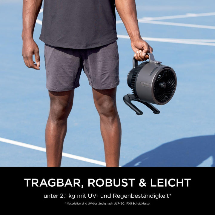 Shark FlexBreeze HydroGo – Leistungsstarker Nebelventilator, Kühlung im Innen- und Aussenbereich, Le