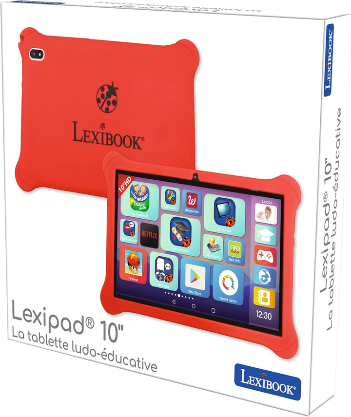 Lexibook, Lexipad 10 Zoll Tablet Ludo auf Android, entworfen für die ganze Familie, Lerninhalte und
