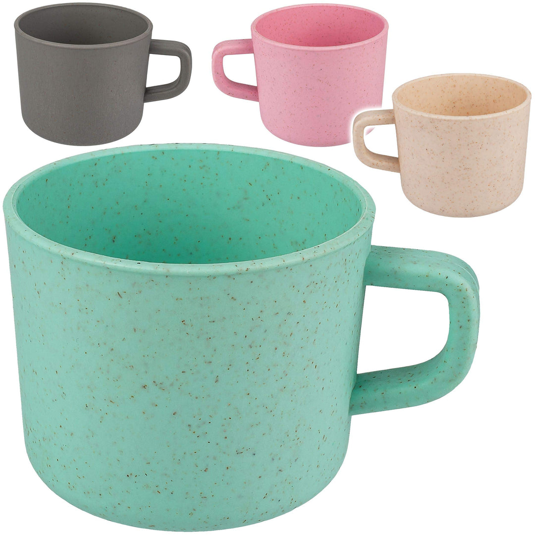 Becher - Farbe wählbar - Kunststoff - 10 Stück - Henkelbecher - Trinkbecher - bunt - Kinder & Erwach