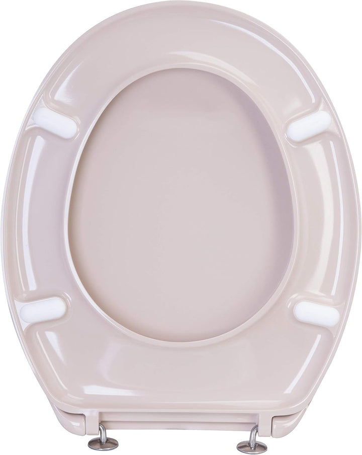 Cornat WC-Sitz "Cetina" - Schlichter Look in beige - Pflegeleichter Duroplast - Unifarbenes Design p
