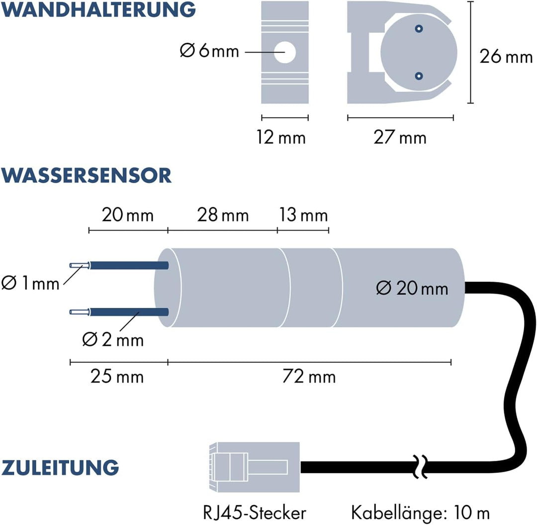 H-Tronic 1114620 Niveauregler Füllen, Leeren 10.00m