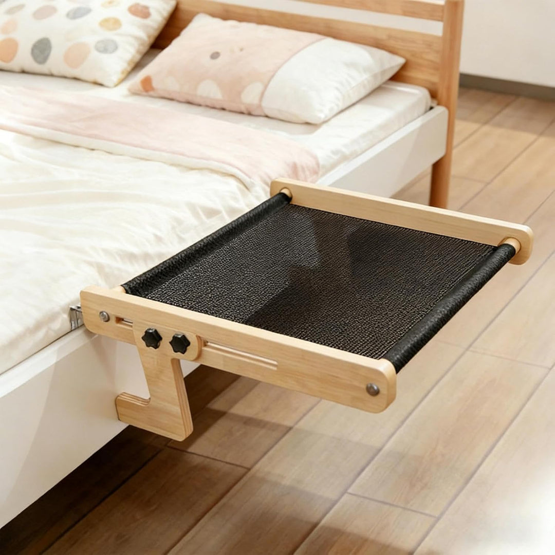Katzenbett Hängematte - Holz Katzenmöbel Hängematte Indoor - Fensterbank-Bett mit Hängefunktion - Fü