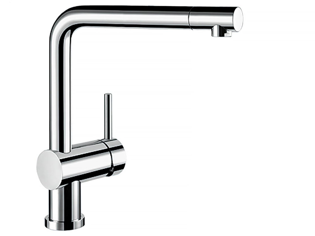 BLANCO 514277 Küchenarmatur mit Rohrauslauf (Vorfenster), Wasserhahn für die Küche, Einhebelmischer,