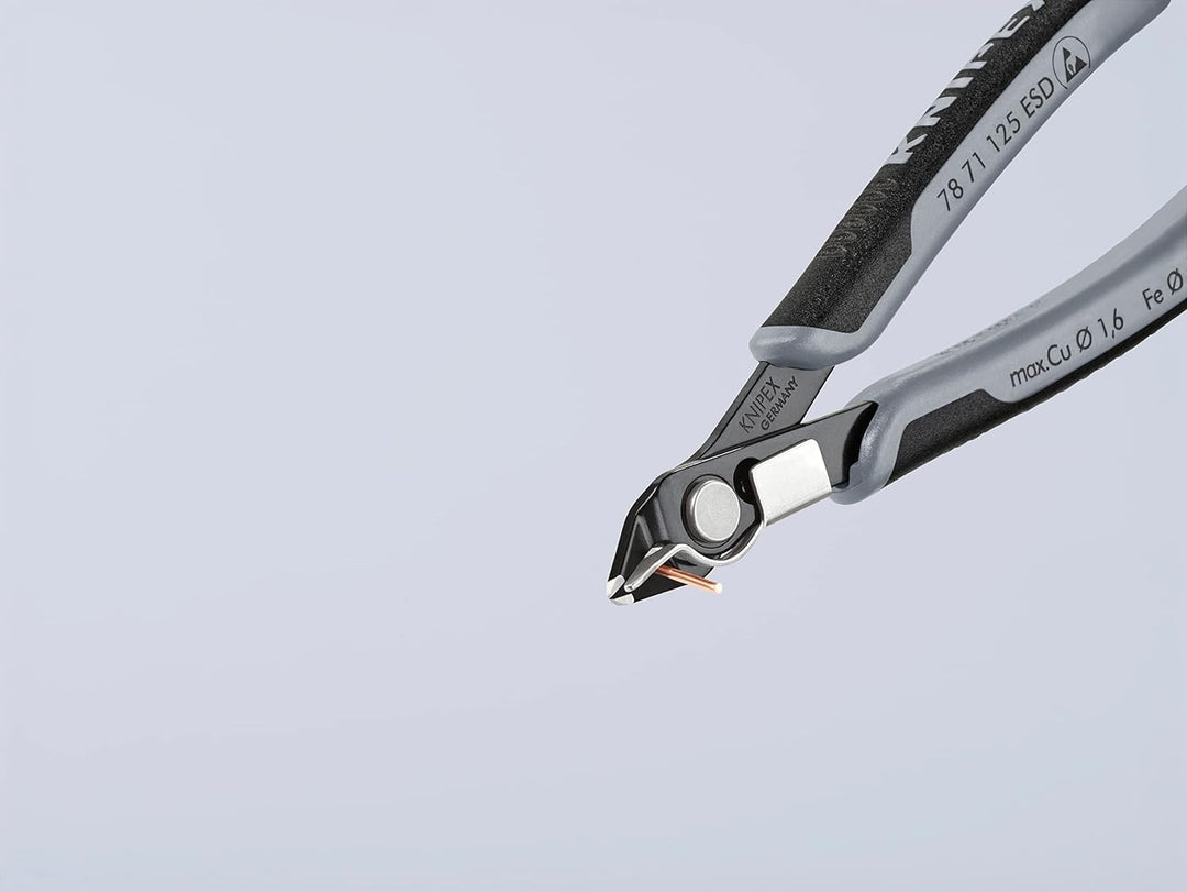 Knipex Electronic Super Knips® ESD brüniert, mit Mehrkomponenten-Hüllen 125 mm 78 71 125 ESD 125 cm
