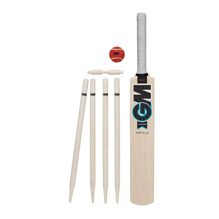 Gunn & Moore Kinder Diamond Cricket-Set 1 Schwarz / Blau / Weiss, 1 Schwarz / Blau / Weiss