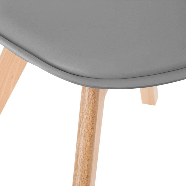 Stuhl Baya grau - Beine aus Buche - Grau - Atmosphera créateur d'intérieur cm Grau, cm Grau