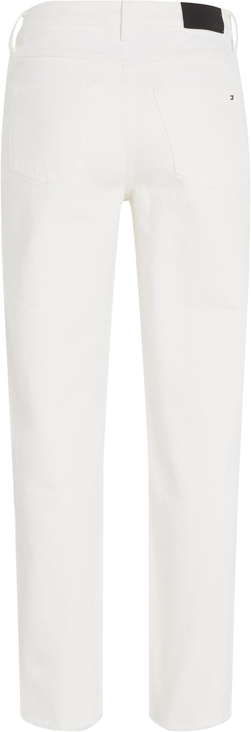 Tommy Hilfiger Damen Classic Straight Hw A Ecru Denim-Hose 30W / 32L Ecru, 30W / 32L Ecru