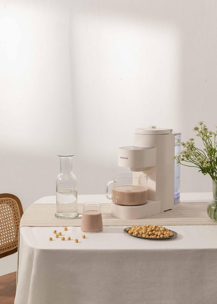 CREATE / VEGAN MILK MAKER / 1,5L Pflanzenmilchmaschine / WEISS/ Mandeln, Milkshake / 6 Automatikprog