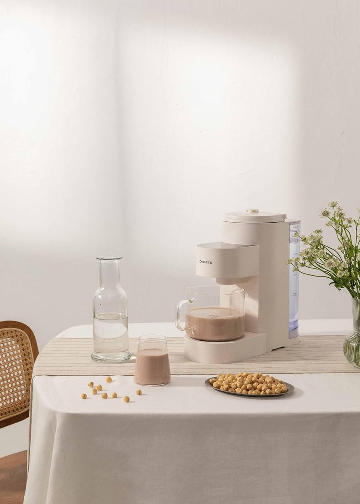 CREATE / VEGAN MILK MAKER / 1,5L Pflanzenmilchmaschine / WEISS/ Mandeln, Milkshake / 6 Automatikprog