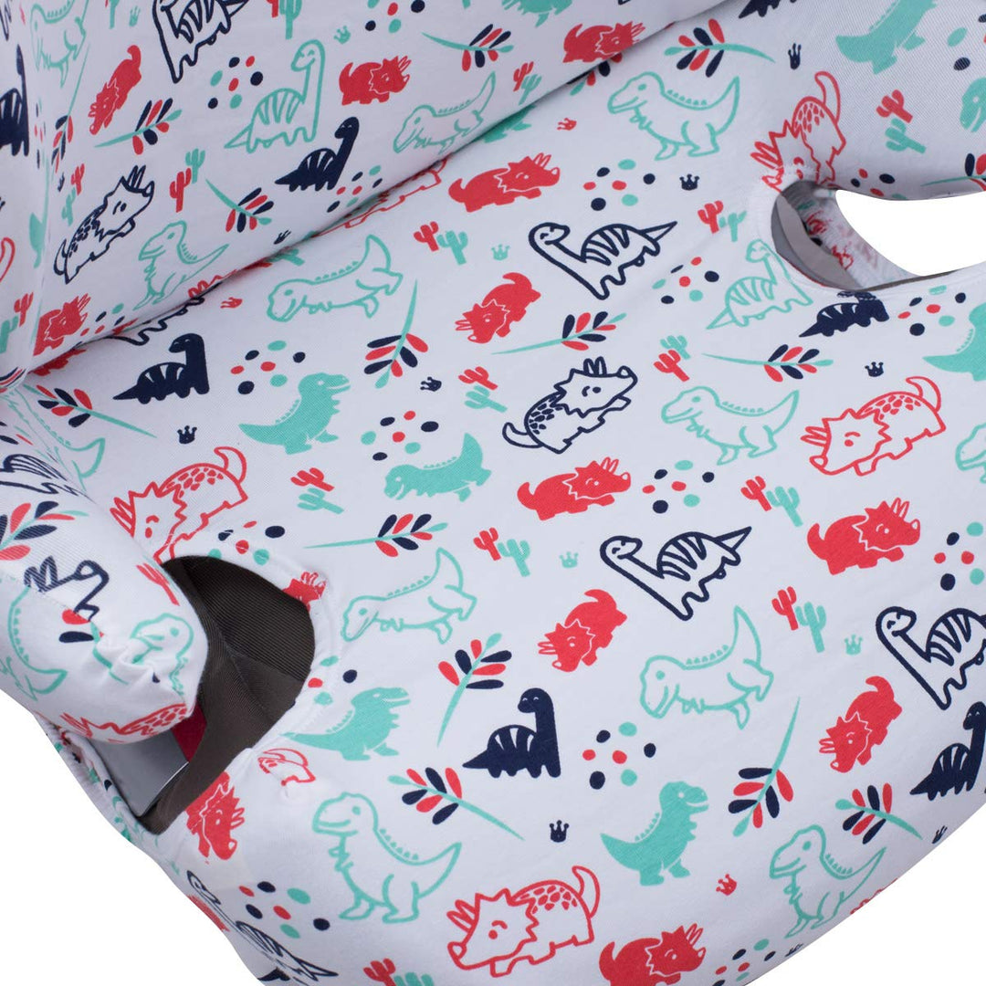 JYOKO Kids Bezug kompatibel mit Cybex Solution Q2 Fix, Q3, Cybex Z Fix, Gb Elian (Dino Party), DINO