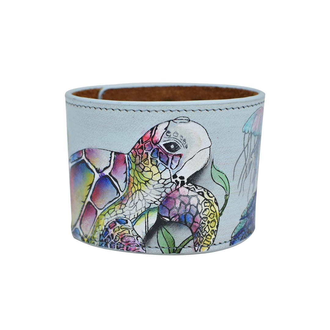 Anuschka Lederarmband für Frauen, Handbemalt, Grössenverstellbar Underwater Beauty, Underwater Beaut