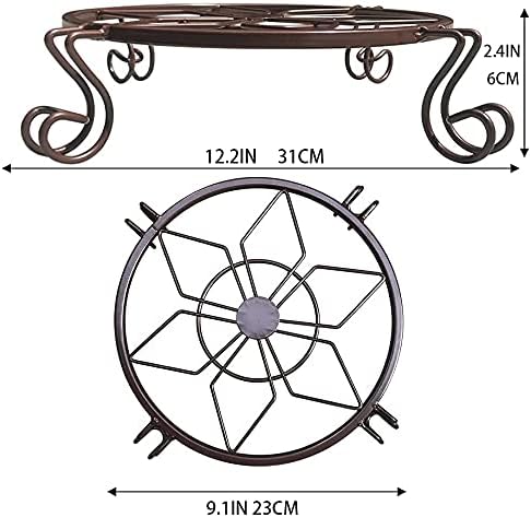 NILICAN Plant Heavy Flower Stand Topfboden Rad Metallwagen Indoor Gardening Tools können Sich bewege