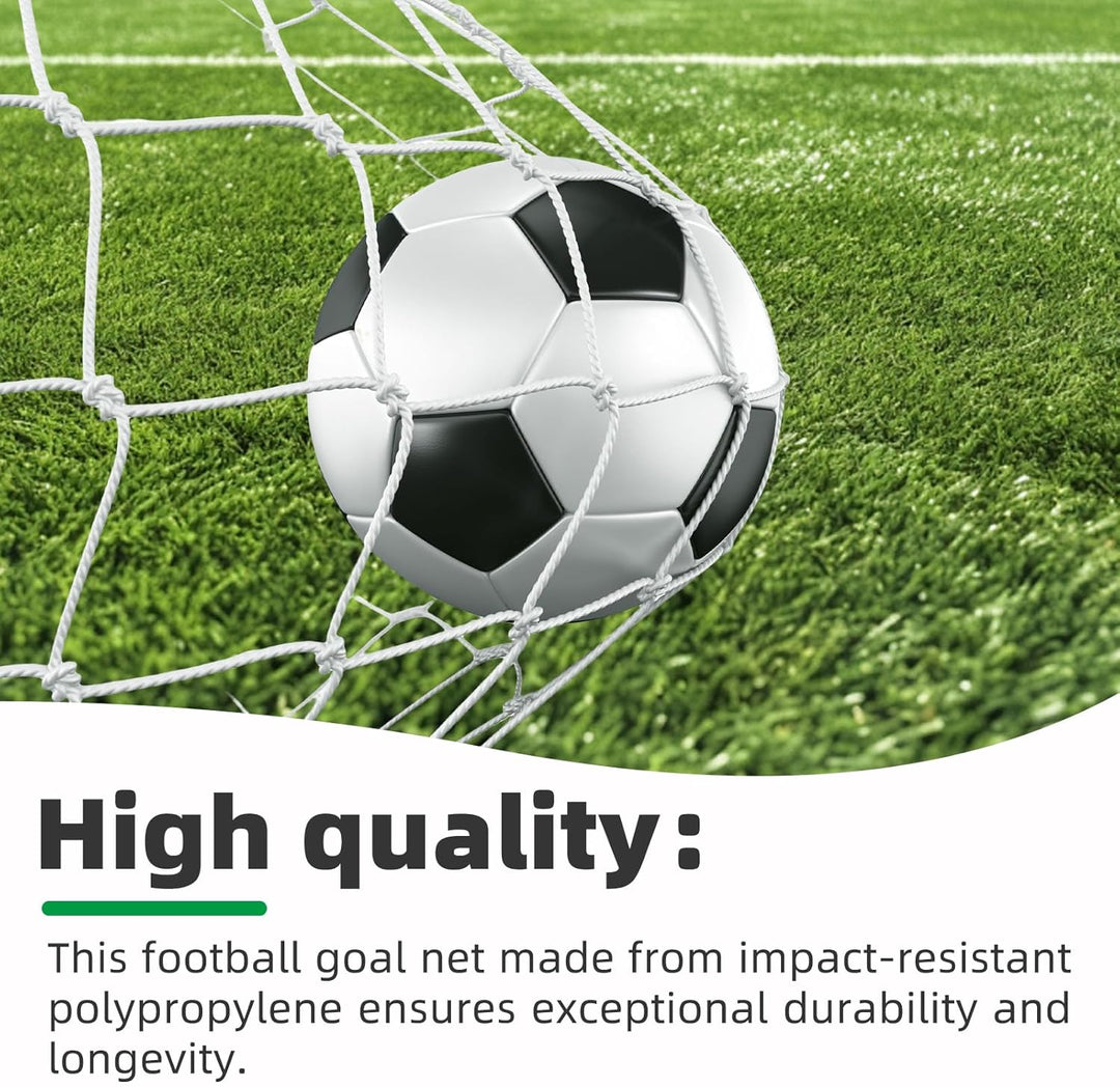 Fussballtor Netz, 3x2m Fussballtornetz Soccer Goal Net Tornetze Ersatznetz Fussball Tor Match Werkze