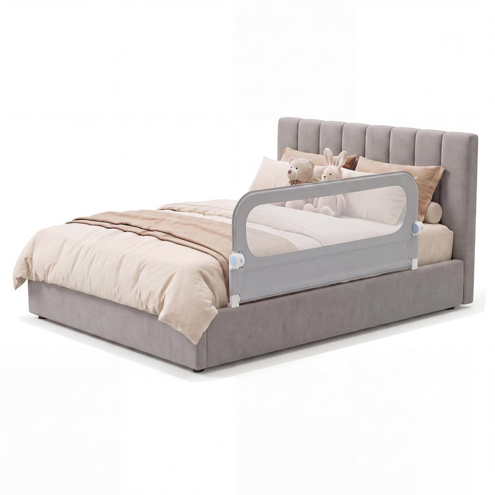 RELAX4LIFE Bettgitter Rausfallschutz, 120 x 60 cm, zusammenklappbares Bettschutzgitter, Kinderbettgi