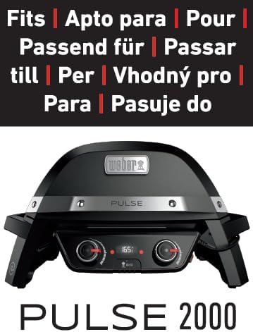 Weber Premium Grill Abdeckhaube für Pulse 2000, atmungsaktiv UV- & wasserbeständig, Schutz for Wind