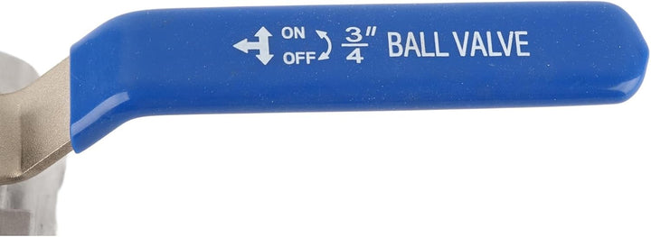 TOPINCN 3-Wege Kugelhahn Edelstahl SUS304 Rohr Dreiwege T-Typ Ventil Innengewinde 3/4 "DN20 Mit Verr