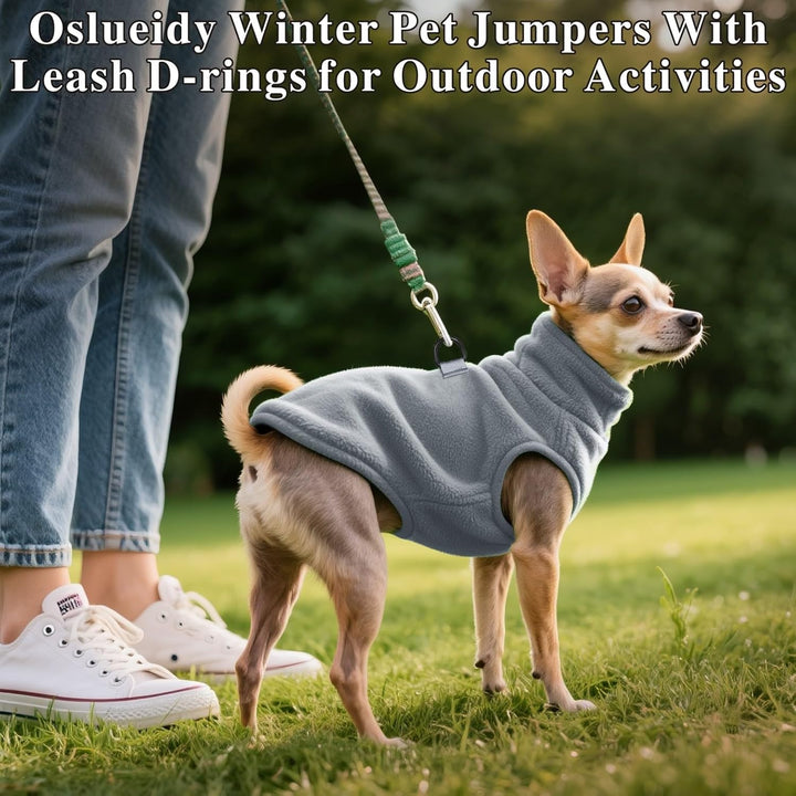 Oslueidy Hundemantel Fleece Hunde Jacken Hund warme Mäntel Winter Haustier Kleidung Hoodies Pullover