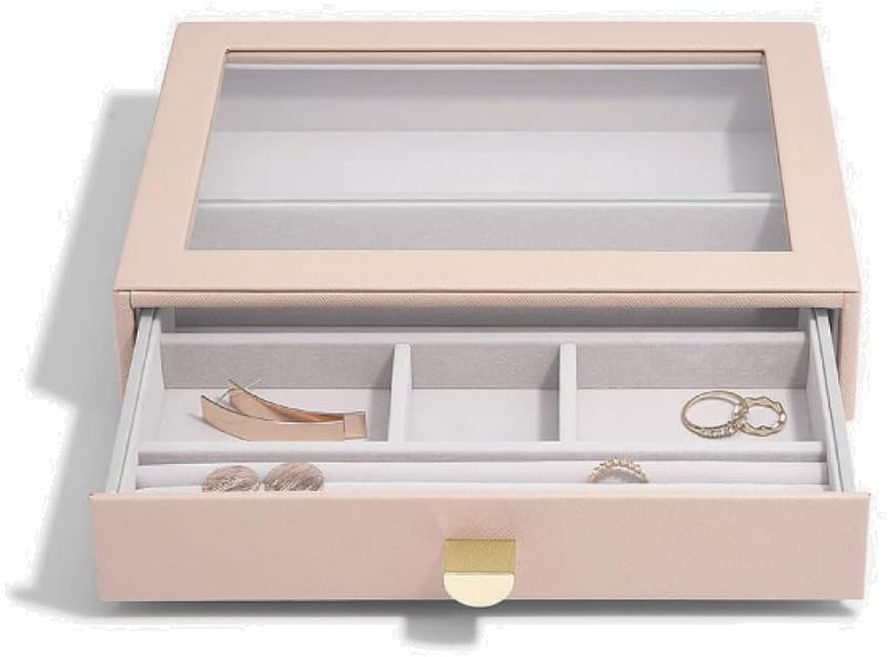 Stackers Blush Classic Jewellery Box Display Drawer Blush Pink, Blush Pink
