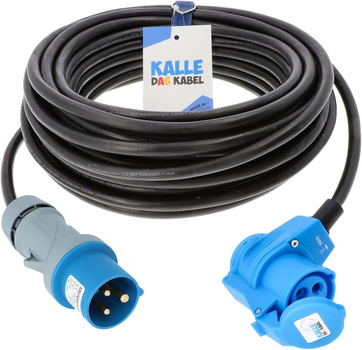 KALLE DAS KABEL CEE-Verlängerungskabel Winkelkupplung Campingkabel Wohnmobil-Kabel Caravan-Leitung H
