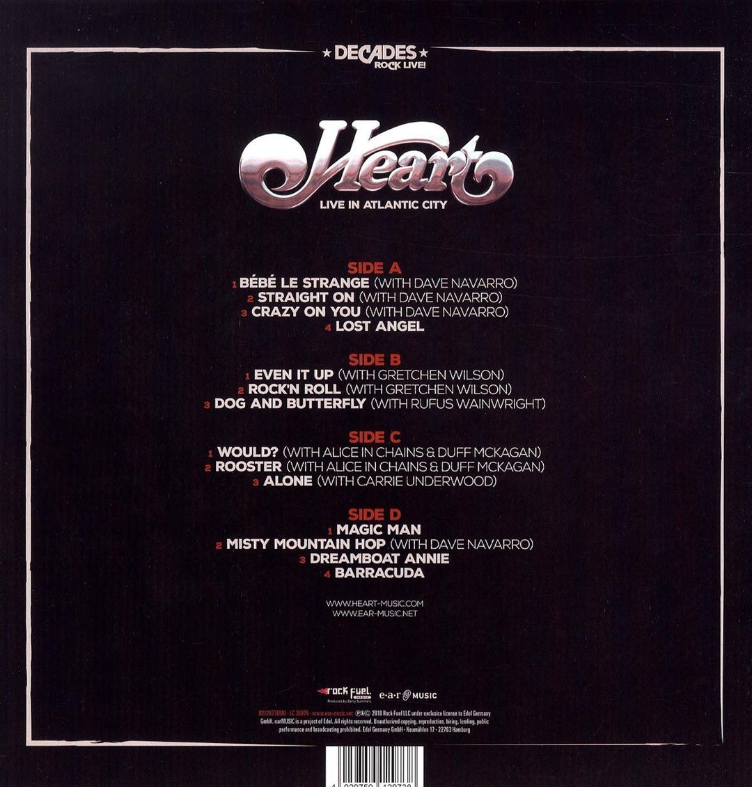 Heart - Live In Atlantic City, Vinyl