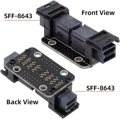 NFHK PCI-Express 4.0 Mini SAS HD SFF-8643 Female auf SFF-8643 Female PCBA Coupler Adapter Extender