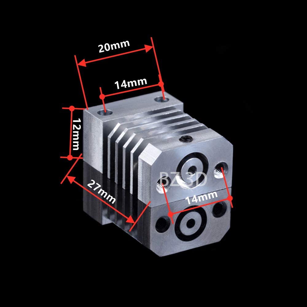BZ 3D CR10 Kühlkörper All Metal Hotend Upgrade + Heatbreak aus Titanlegierung für CR-10/10S/CR10 S4/
