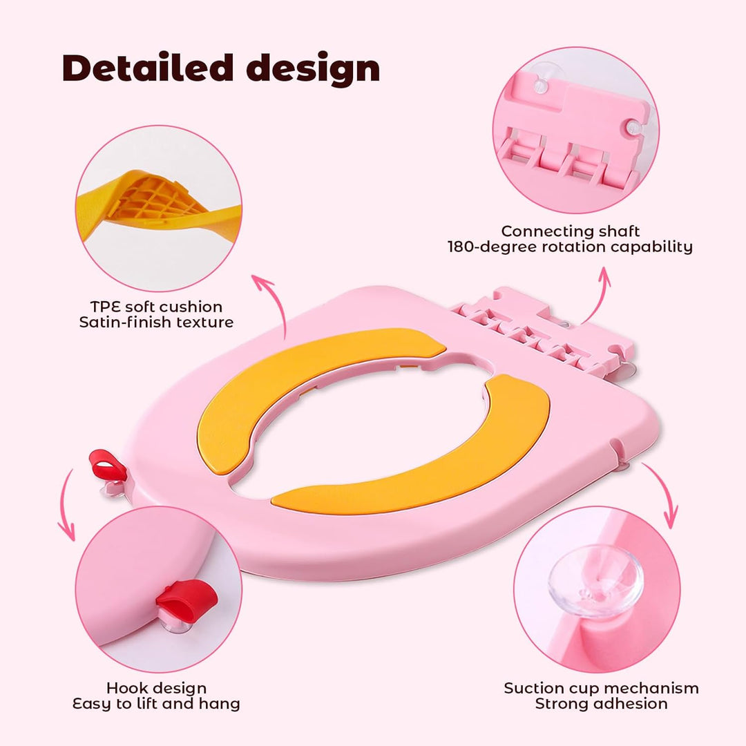 auvstar Toilettensitz für Babys,Lernkissen mit Saugnäpfen für Toilettensitz,WC Sitz für Kinder,Reise