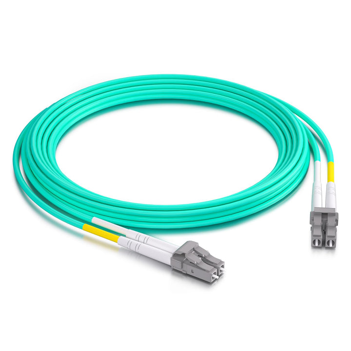 OM3 LC to LC Fiber Optic Patch Cable 20-Meter(66ft), Multi-Mode Jumper Duplex 50/125μm, UPC LSZH, fo