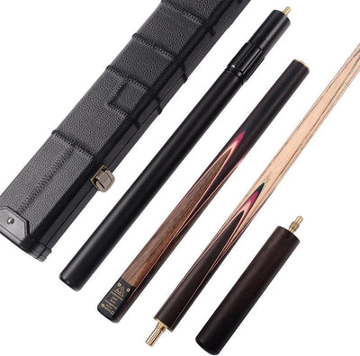 CUESOUL Klassische Handgemachte 57 Zoll Palisander 3/4 Stück Snooker Queue mit Schwarz Köcher und Al