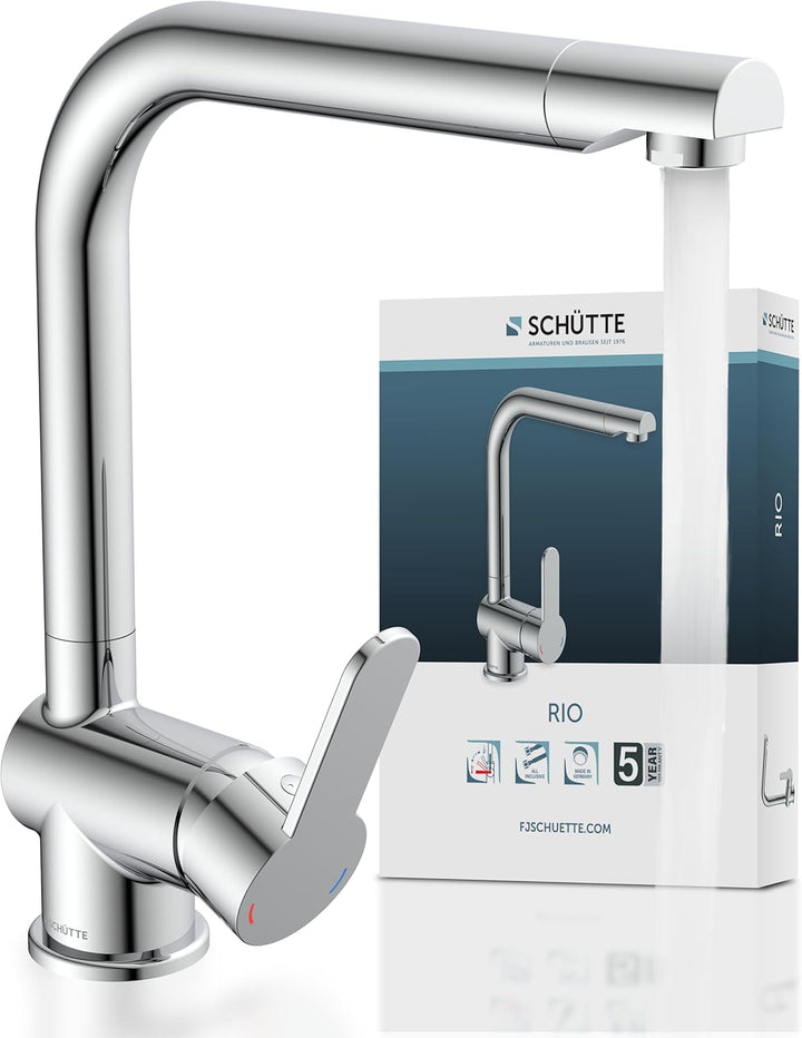 SCHÜTTE 79816 RIO Küchenarmatur, Chrom, Chrom