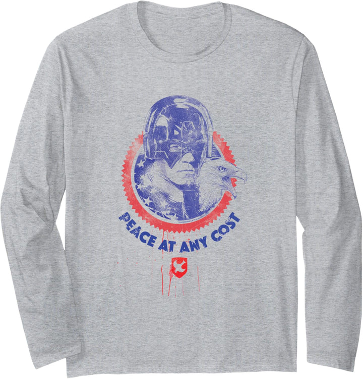 Peacemaker Peace At Any Cost Eagle Stamp Langarmshirt