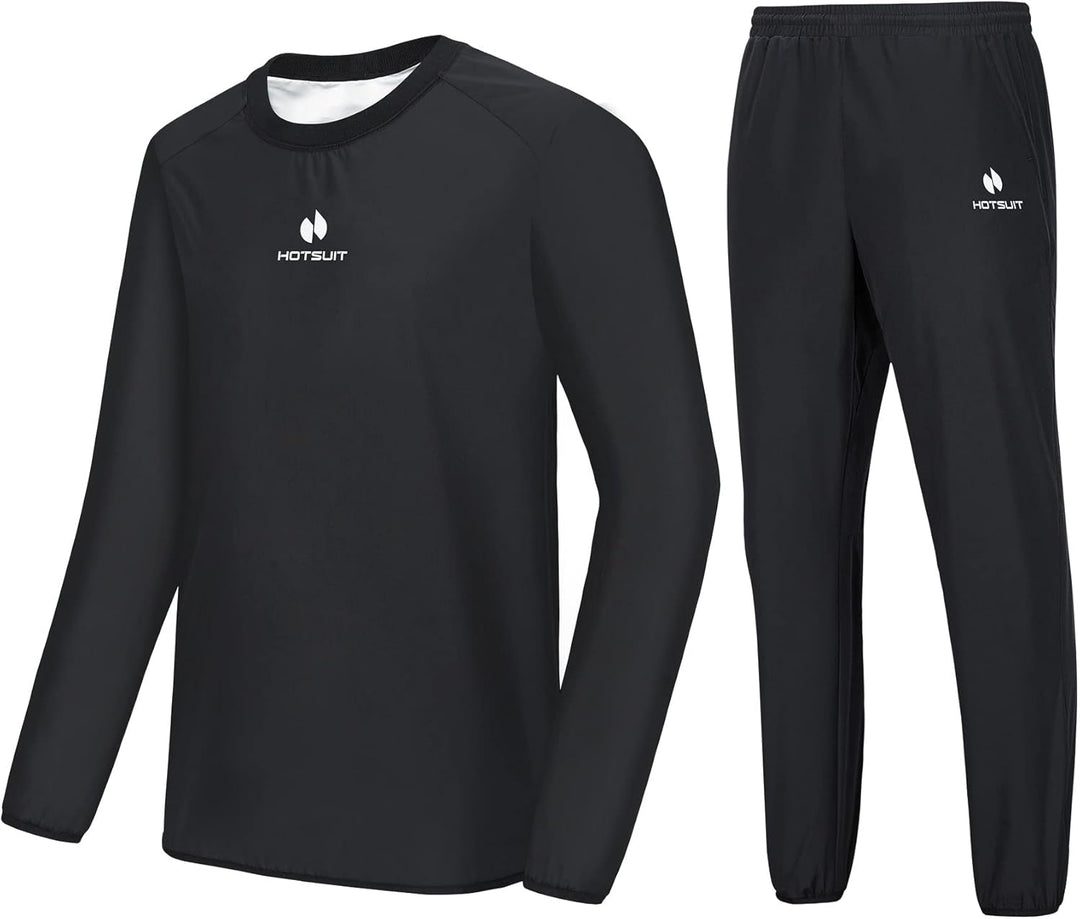 HOTSUIT Schwitzjacke/Schwitzanzug Herren, Anti Rip Sauna Anzug Zum Abnehmen, Workout Saunajacket - S