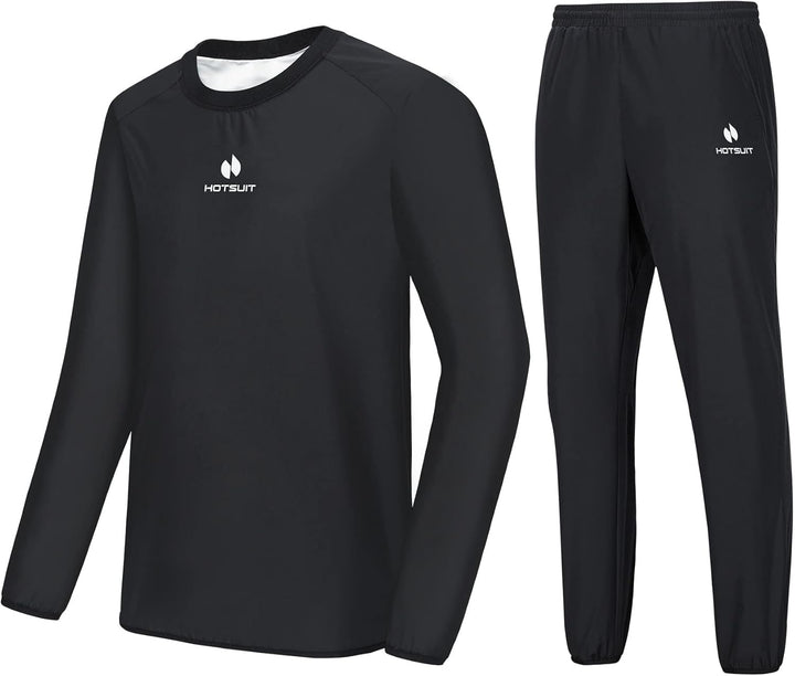 HOTSUIT Schwitzjacke/Schwitzanzug Herren, Anti Rip Sauna Anzug Zum Abnehmen, Workout Saunajacket - S